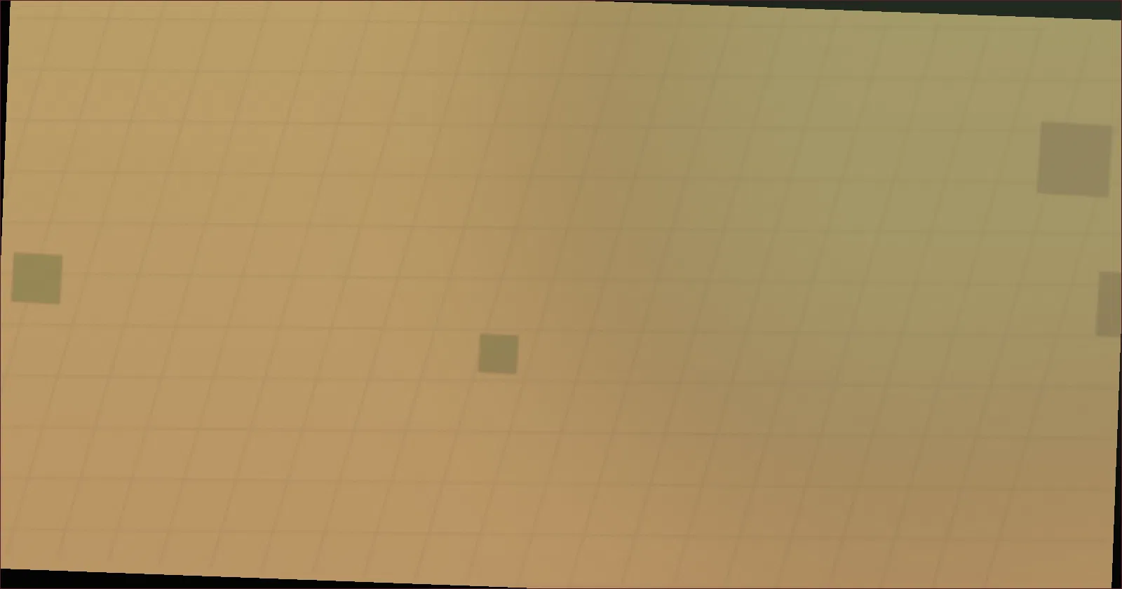 A game world shown under shifting seasonal weather over a mountain valley