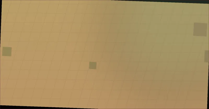 A game world shown under shifting seasonal weather over a mountain valley