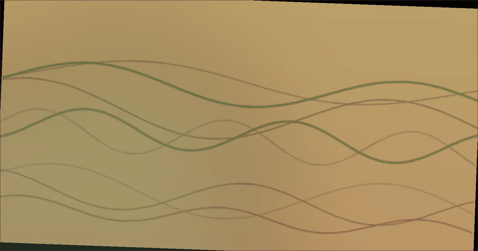 Illustration of a lone figure walking through an atmospheric landscape